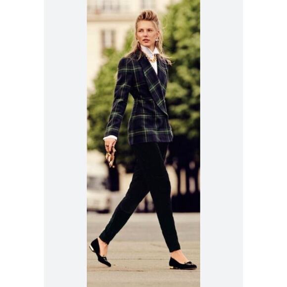 Ralph Lauren Collection Purple Label Tartan Plaid Dress Jacket Blazer 14 Runway - Picture 2 of 7